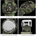 SMAEL 8013 Sportuhren Herren Digitale Armbanduhren Herren Chronograph Militär Armee Camouflage LED Display Uhren